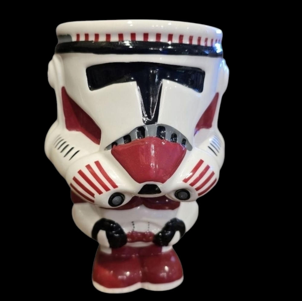 Stormtrooper  Star Wars Red Shock Trupper Goblet Ceramic  Geeki Tiki Series - Picture 2 of 8